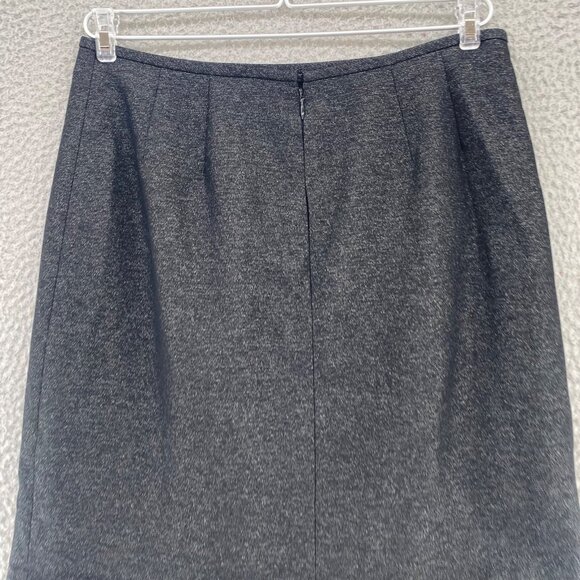 Le Suit Skirt Womens 6 Black Trumpet Below Knee Length Office Career Everyday - Picture 4 of 8